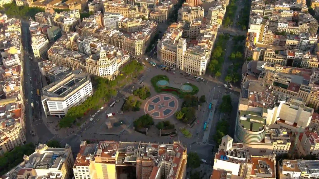 Vista aérea de Barcelona