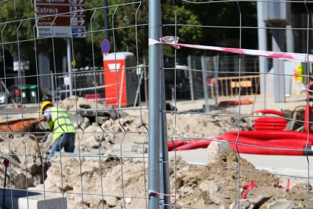 Valla móvil electro soldada para obras.
